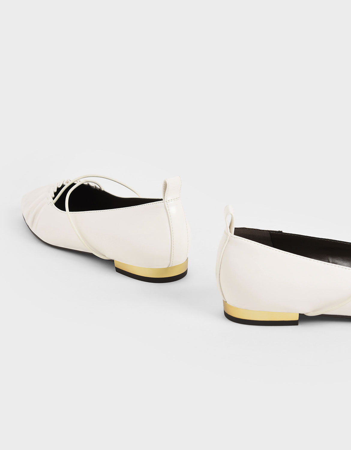 criss cross ballerina flats