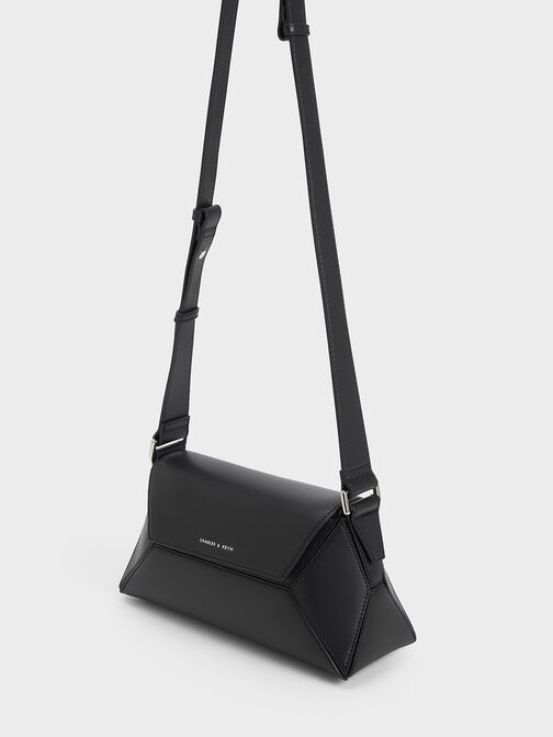 Bolso De Hombro Geométrico Nasrin, Noir, hi-res