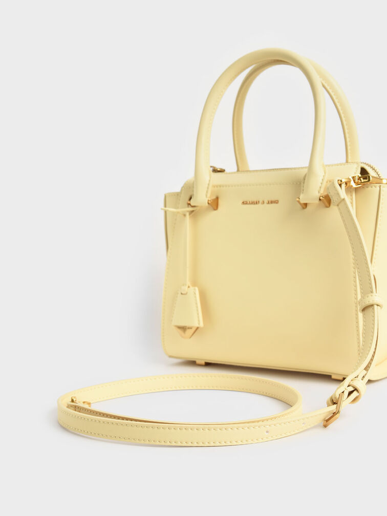 Harper Double Handle Trapeze Tote Bag, Butter, hi-res