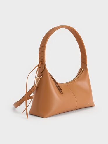 Bolso de hombro Simone, Marrón rojizo, hi-res