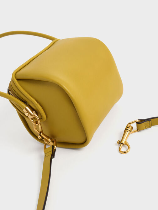 Ridley Chain-Link Boxy Bag, Mustard, hi-res