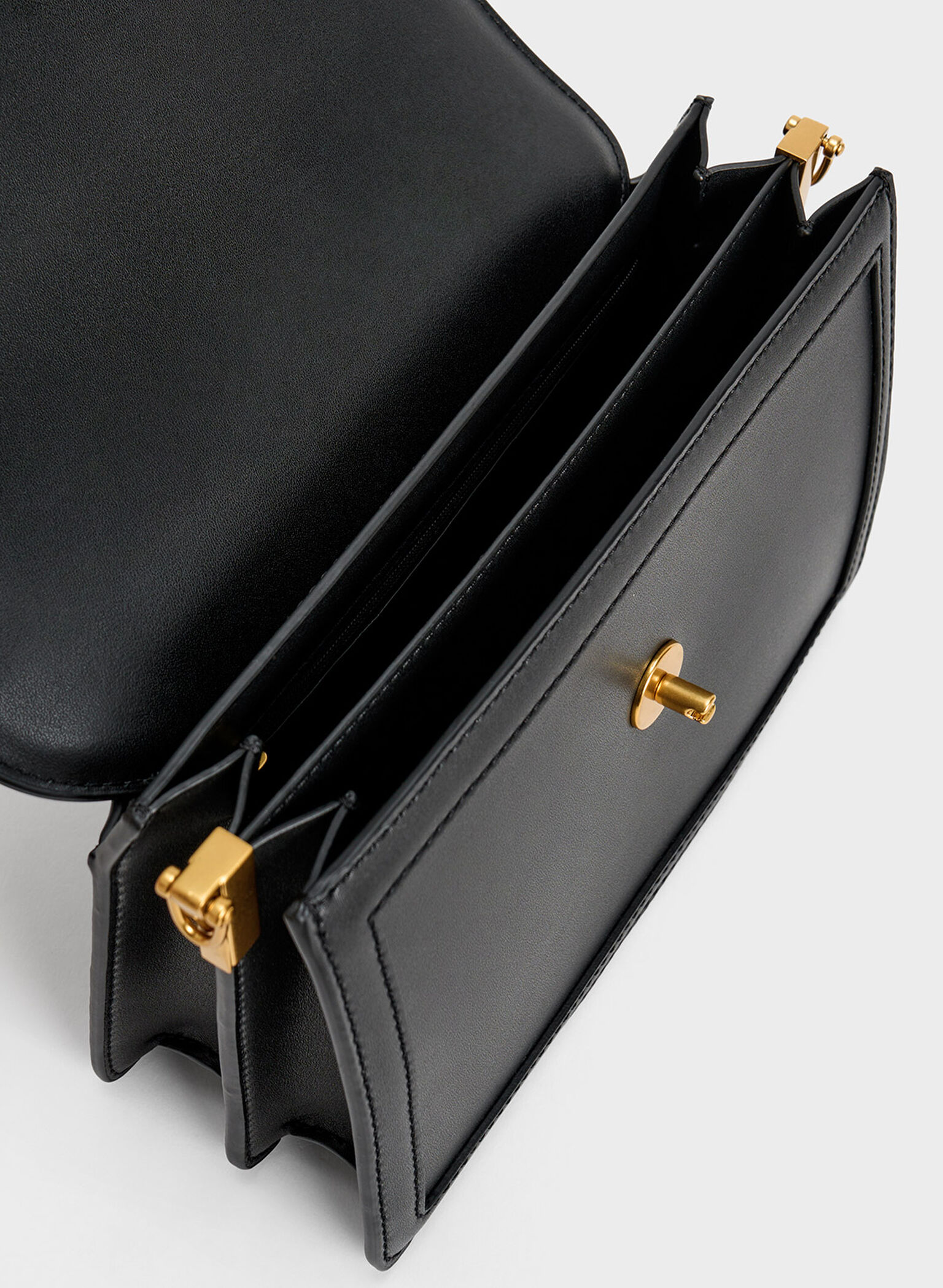 Black Joelle Envelope Shoulder Bag - CHARLES & KEITH PH