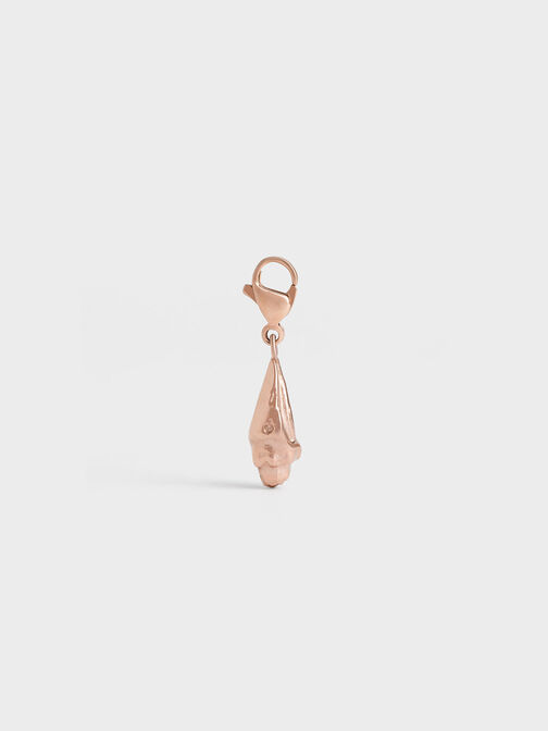 Spire Seashell Charm, Rose Gold, hi-res