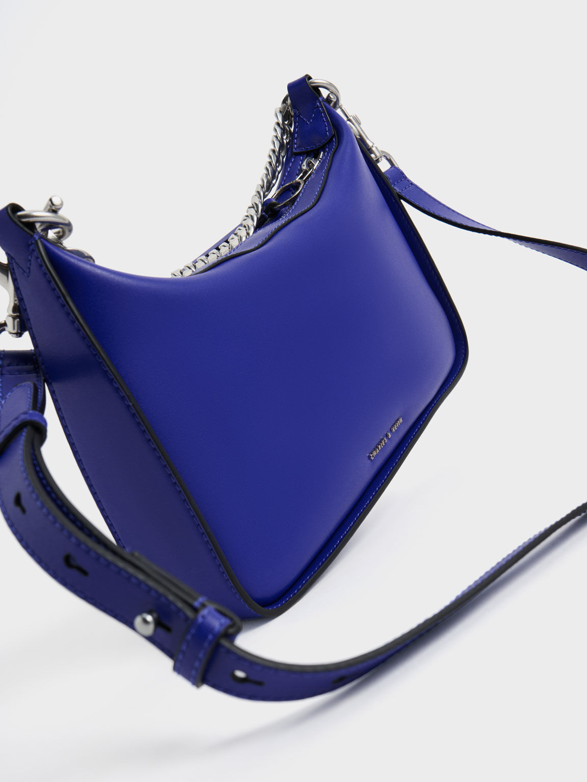 Minta Chain-Link Hobo Bag, Cobalt, hi-res
