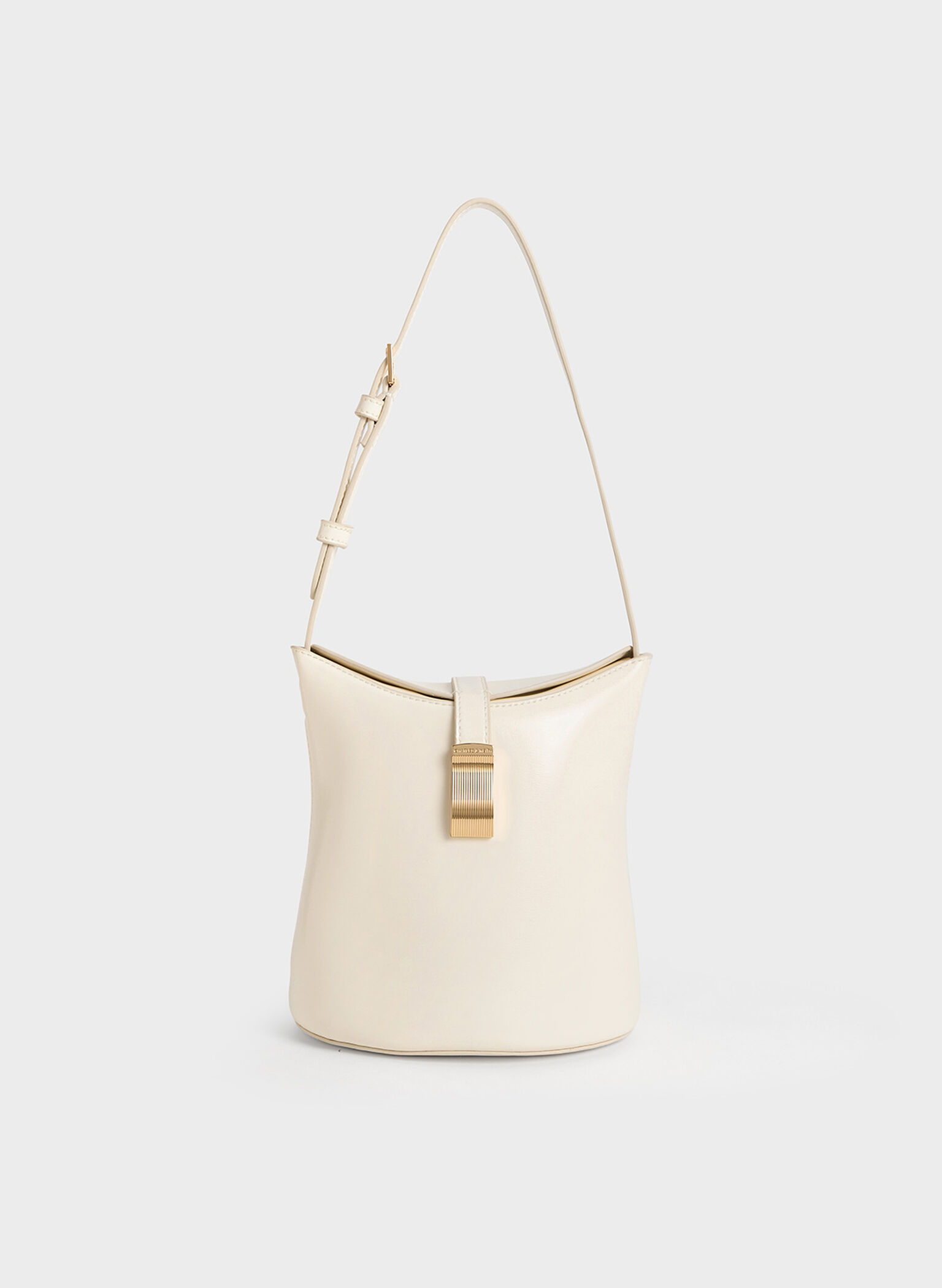 Wisteria Belted Bucket Bag, Cream, hi-res