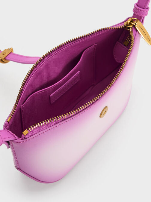 Trudy Ombre Belted Geometric Bag, Purple, hi-res