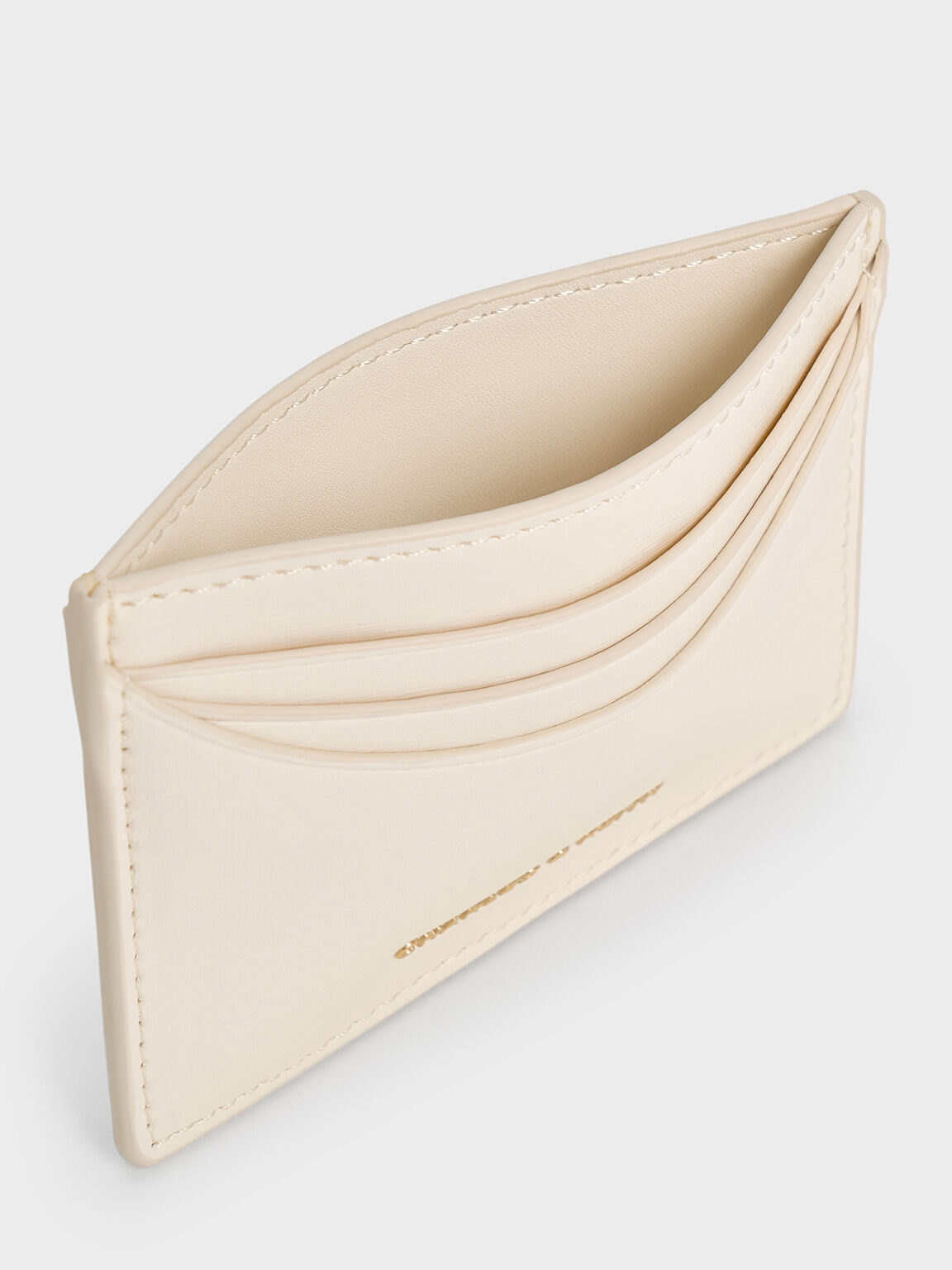 Cream Sigrid Card Holder - CHARLES & KEITH US