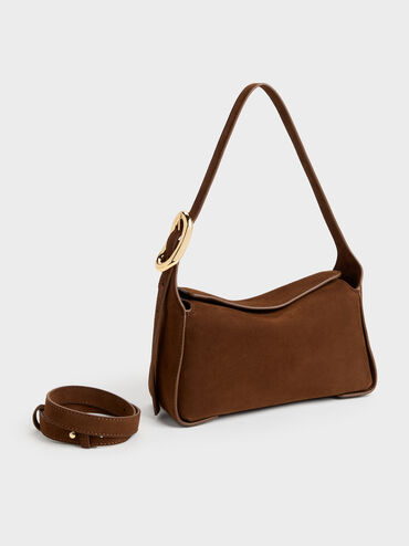 Sac port&eacute; &eacute;paule Aislin, Pecan Brown, hi-res