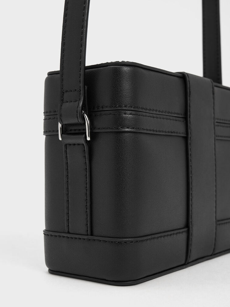 Bolso bandolera Bronte, Negro, hi-res
