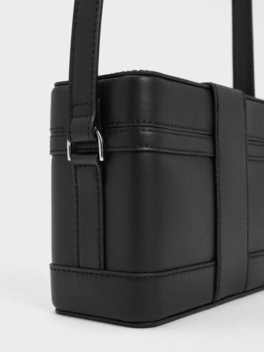 Bolso bandolera Bronte, Negro, hi-res