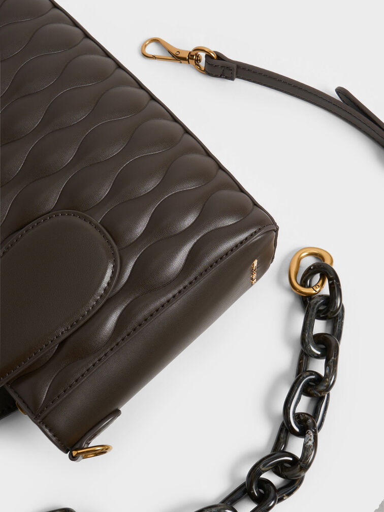 Bolso tote texturizado Iva, Gris pardo, hi-res