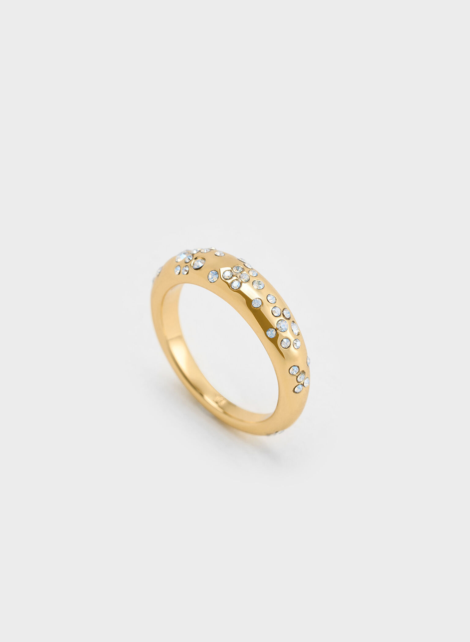 Reverie Crystal Dome Ring, Gold, hi-res