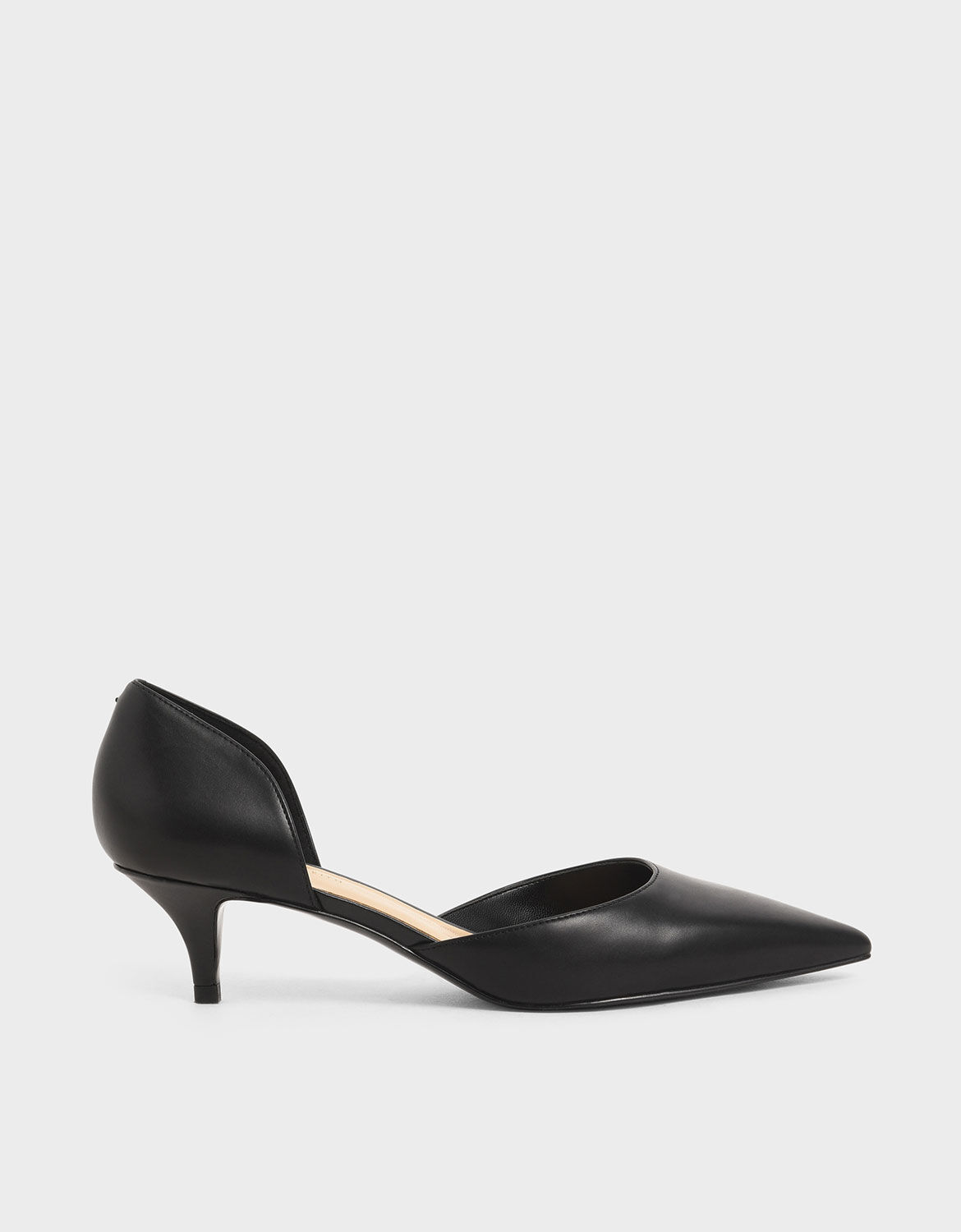 Black kitten pumps clearance