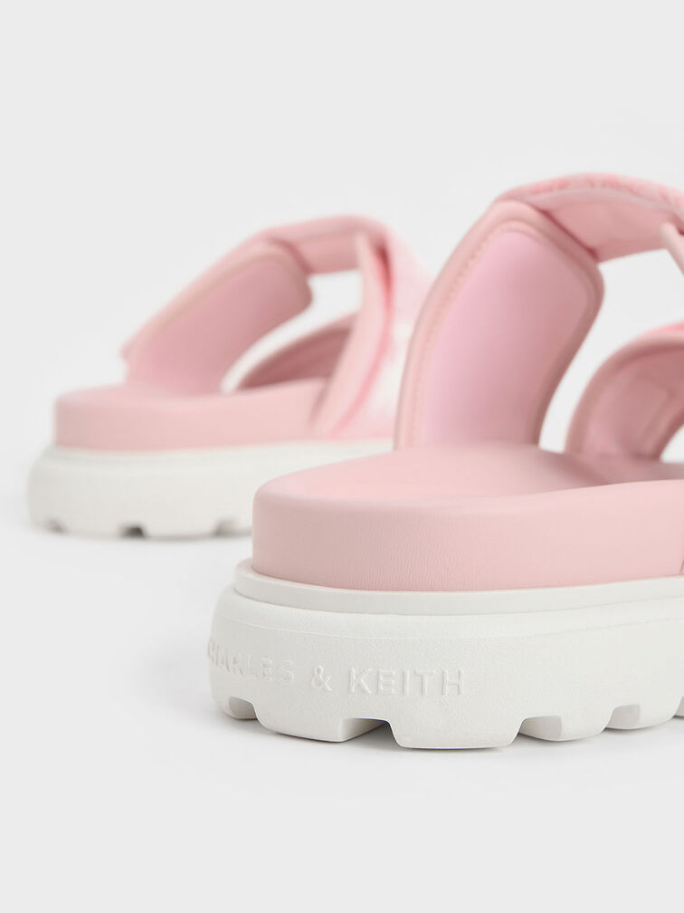 Light Pink Clementine Recycled Polyester Sports Sandals - CHARLES & KEITH US