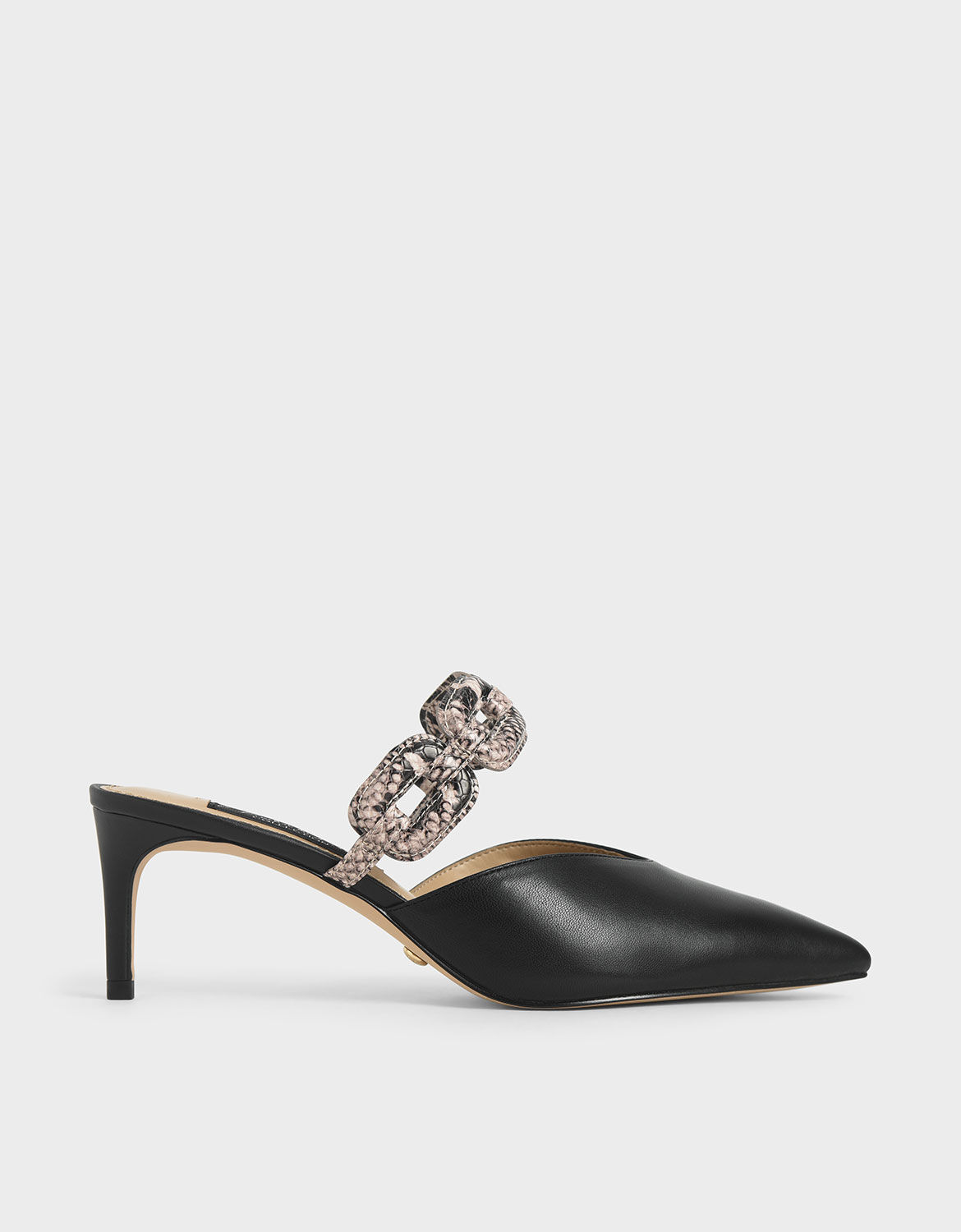 Snake print mule Clearance