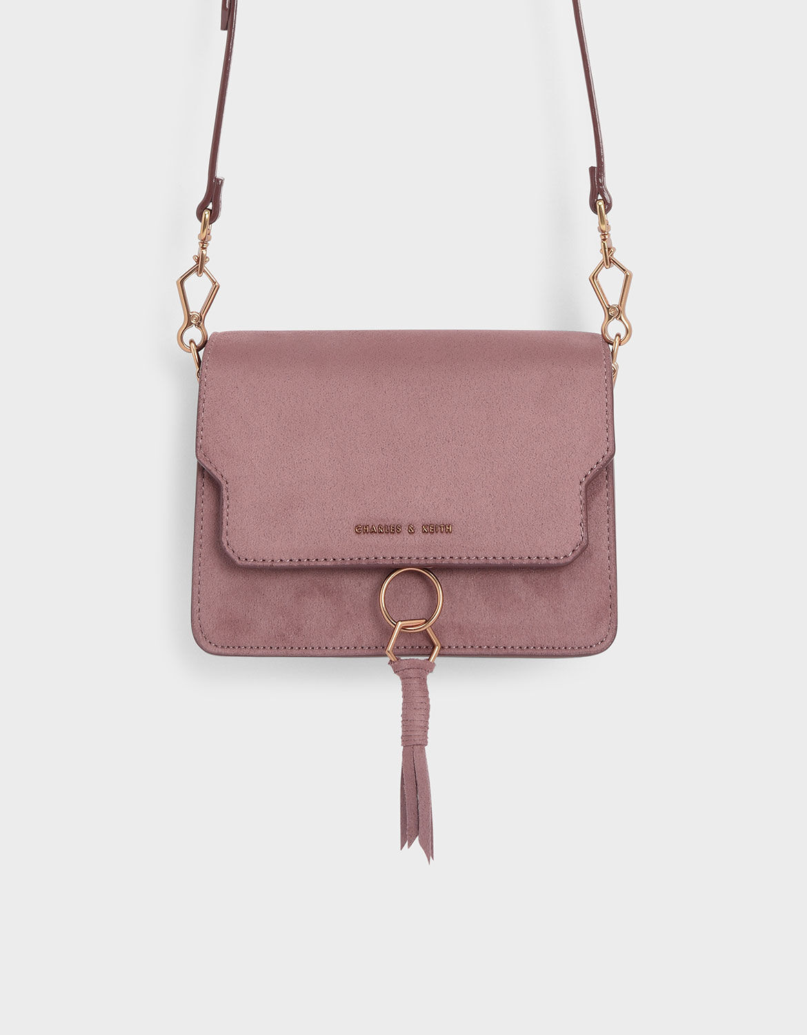 charles and keith tassel detail crossbody bag