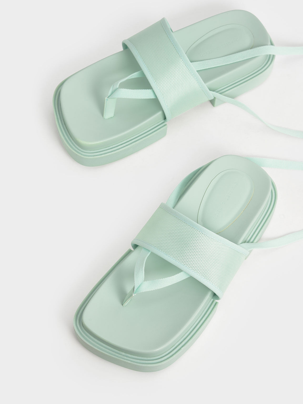 Mint green outlet flip flops