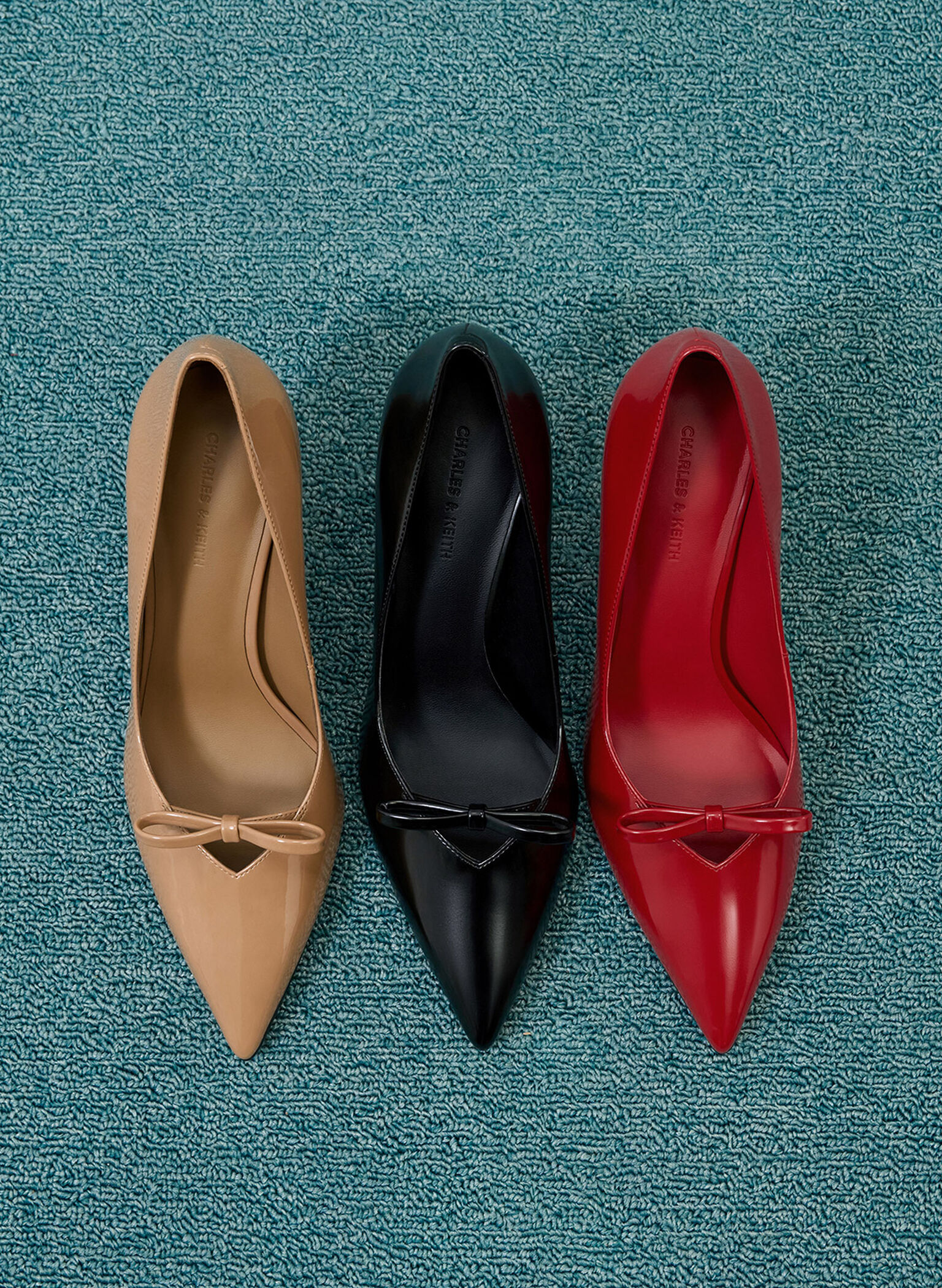 Bow Pointed-Toe Stiletto-Heel Pumps, Black Box, hi-res
