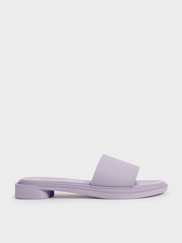 Slide Sandals, Lilac, hi-res