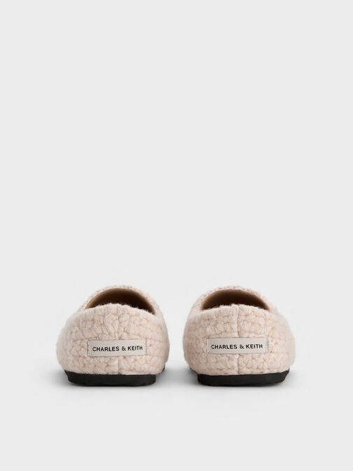 Crochet Flat Mules, Chalk, hi-res