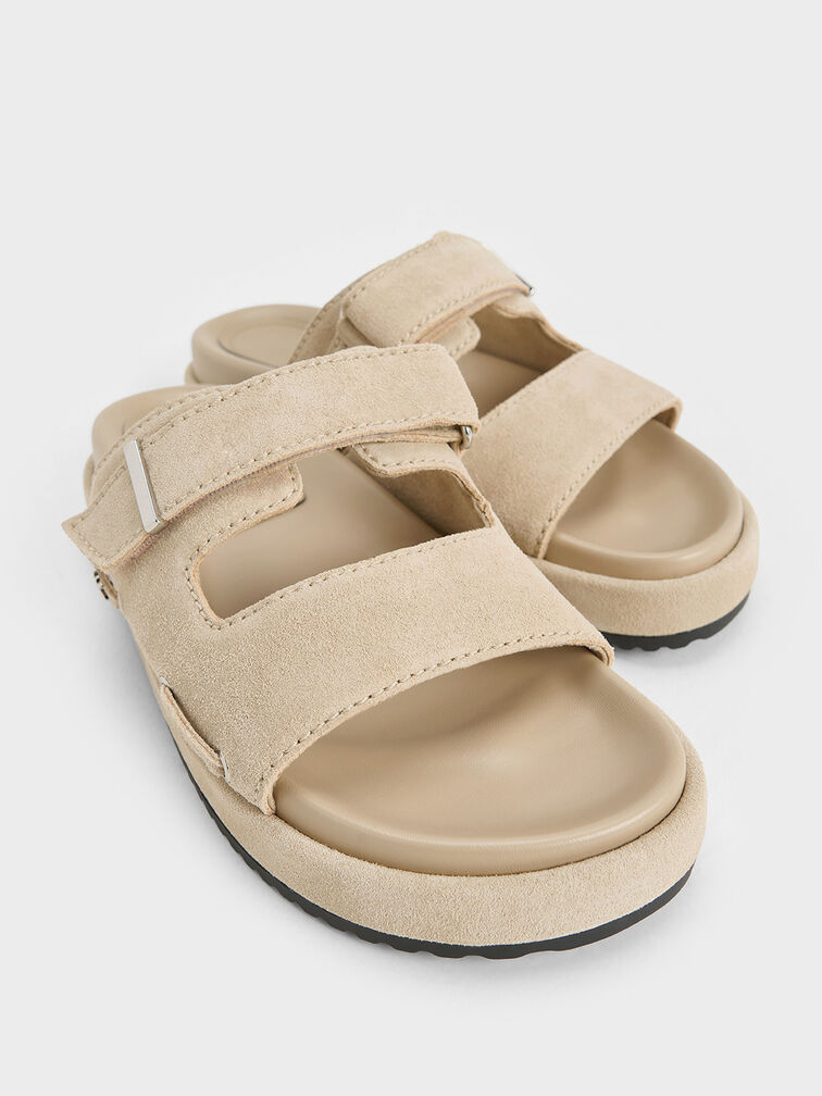 Sandalias de gamuza Kori, Beige, hi-res