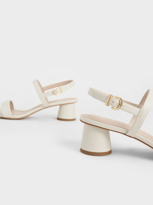 Cylindrical Heel Back Strap Sandals, Chalk, hi-res