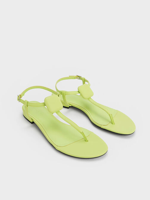 Koa Thong Sandals, Lime, hi-res
