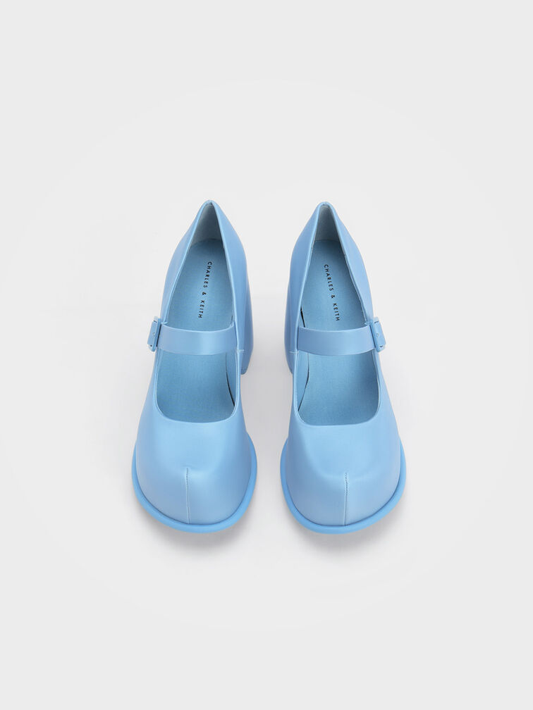 Pixie 厚底瑪莉珍鞋, 藍色, hi-res