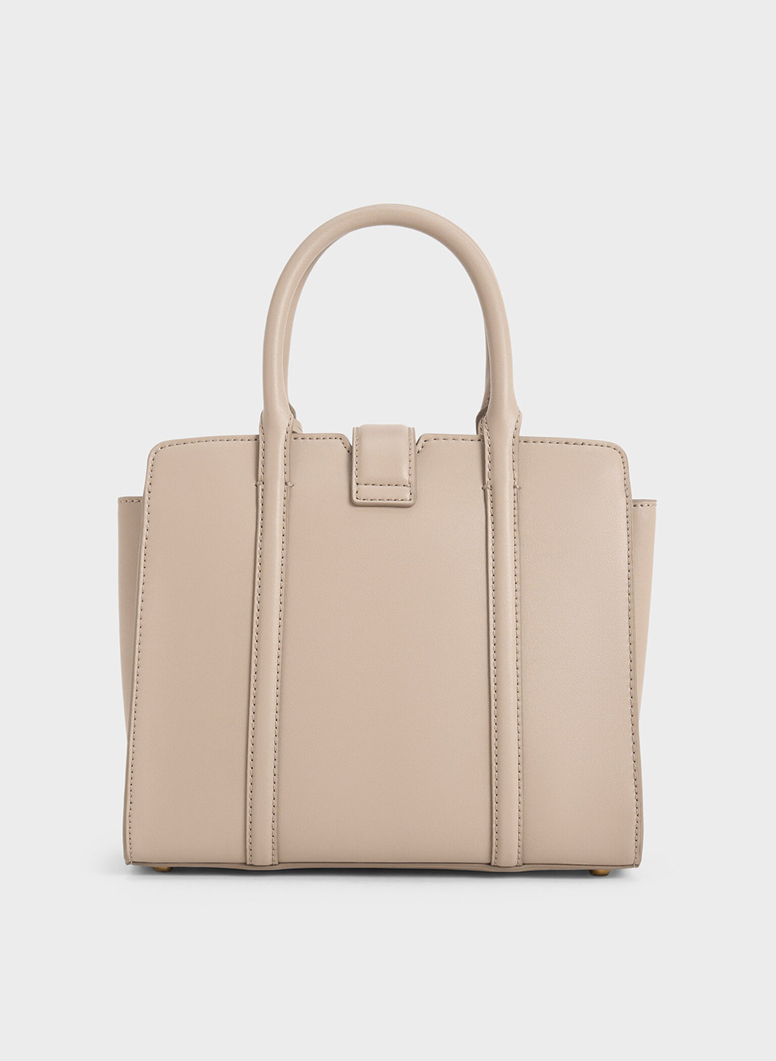 Cesia Metallic Accent Tote Bag, Taupe, hi-res