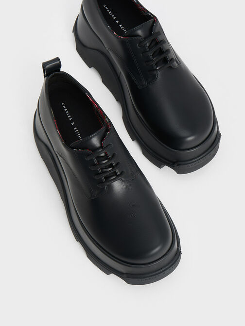 Triana Chunky Oxfords, Black, hi-res