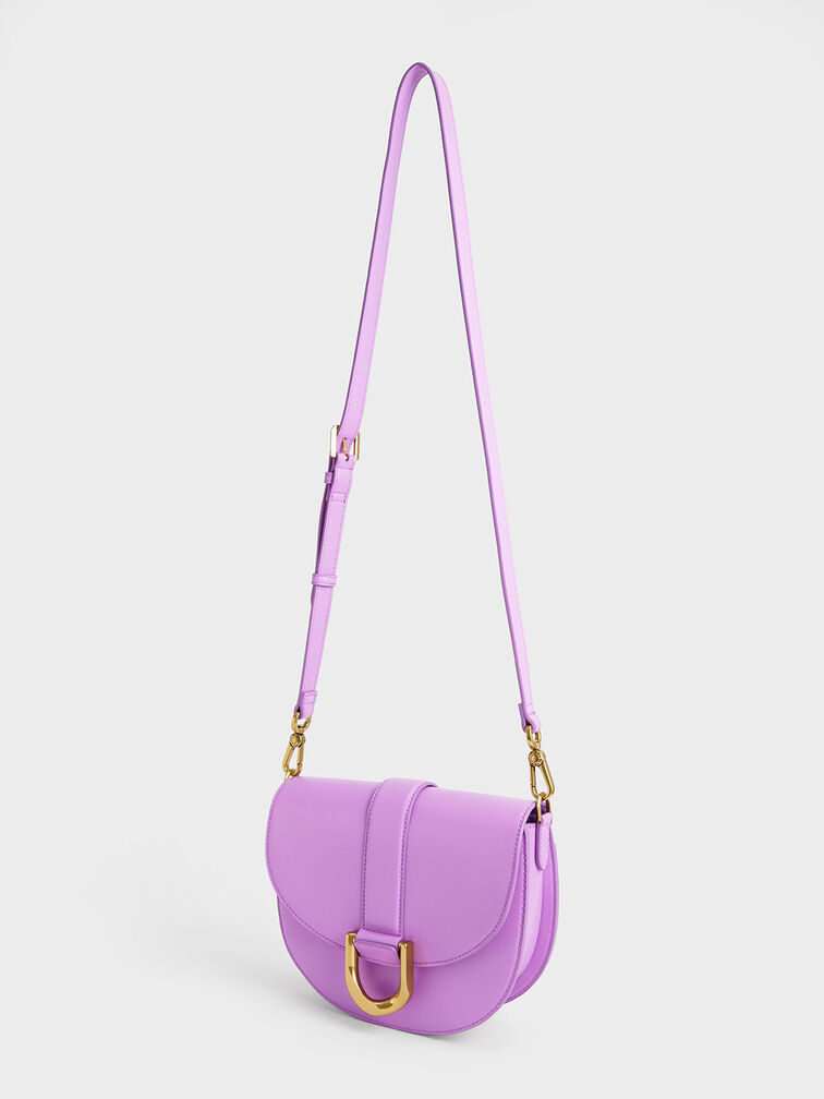 Gabine Saddle Bag, Violet, hi-res