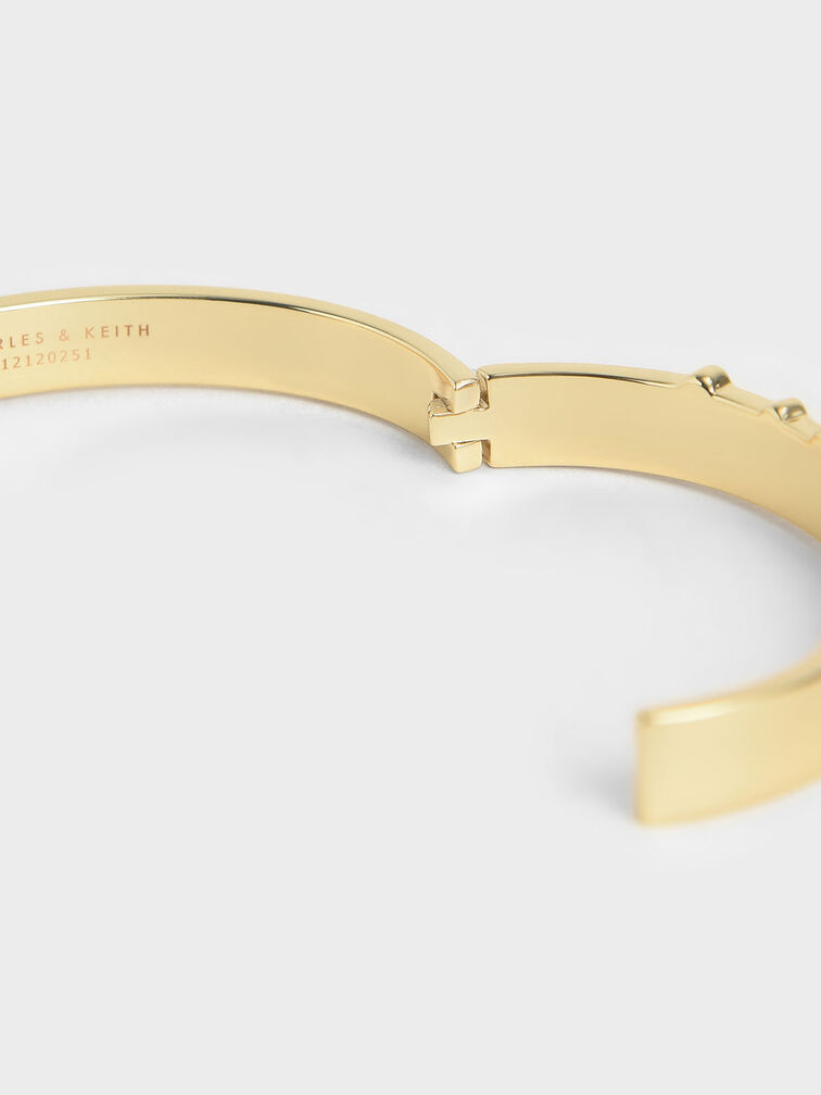 Swarovski® Crystal Studded Bracelet, Gold, hi-res