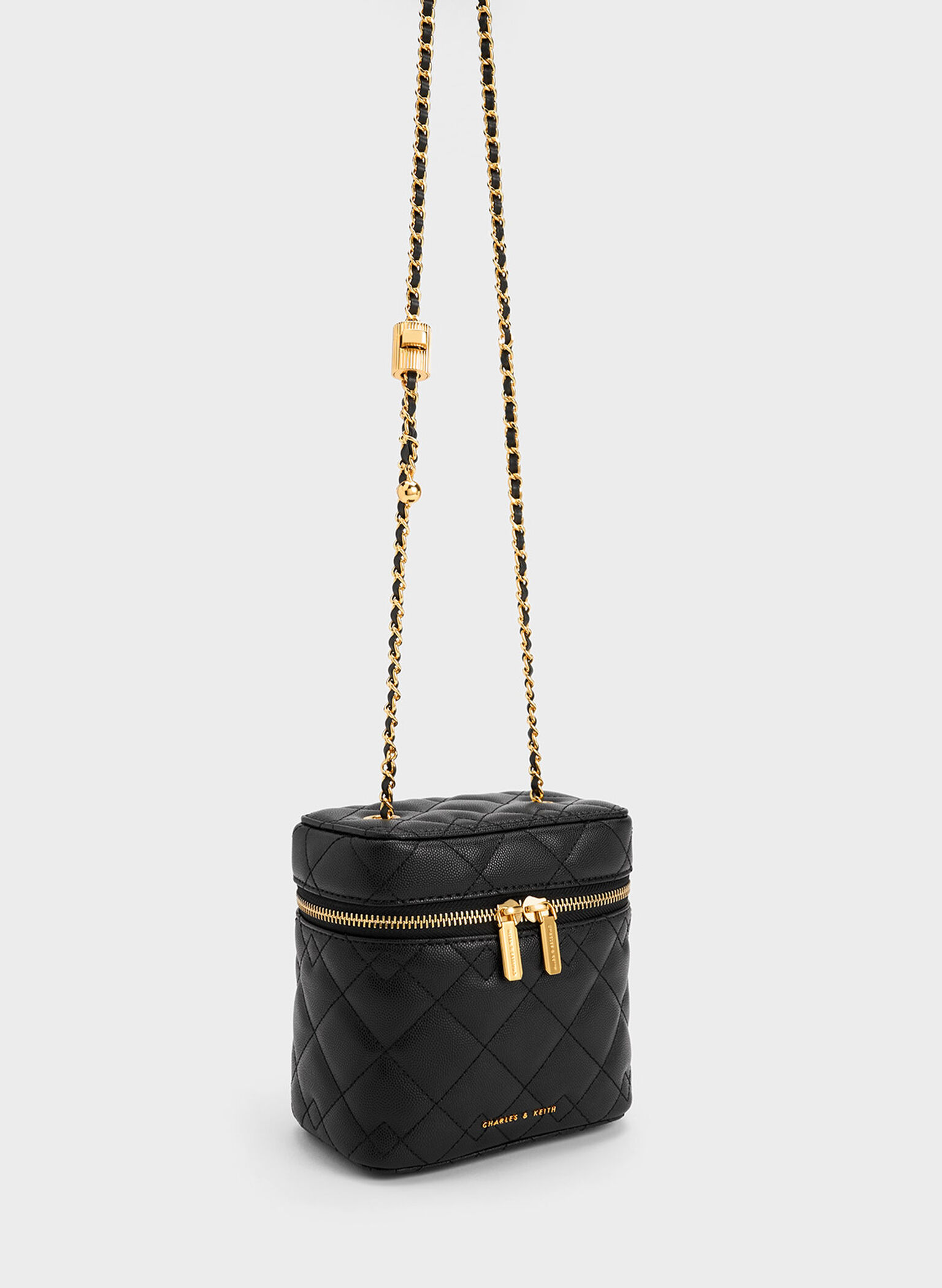 Black Nezu Quilted Boxy Bag - CHARLES & KEITH US