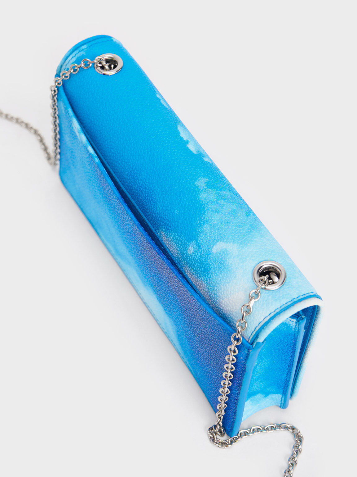 Cloud-Print Quilted Pouch, Multi, hi-res