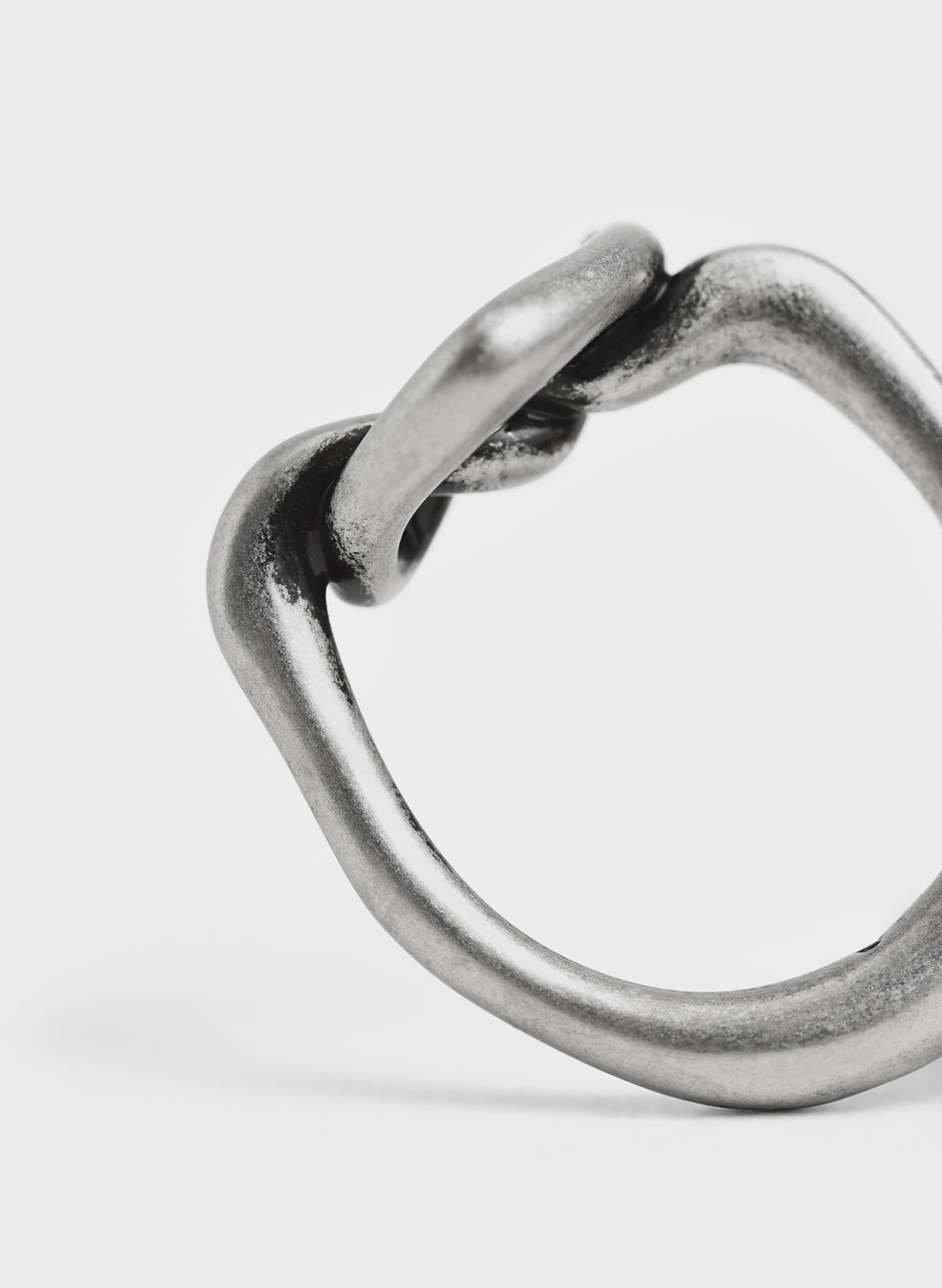 Swarovski® Crystal Embellished Heart Ring, Silver, hi-res