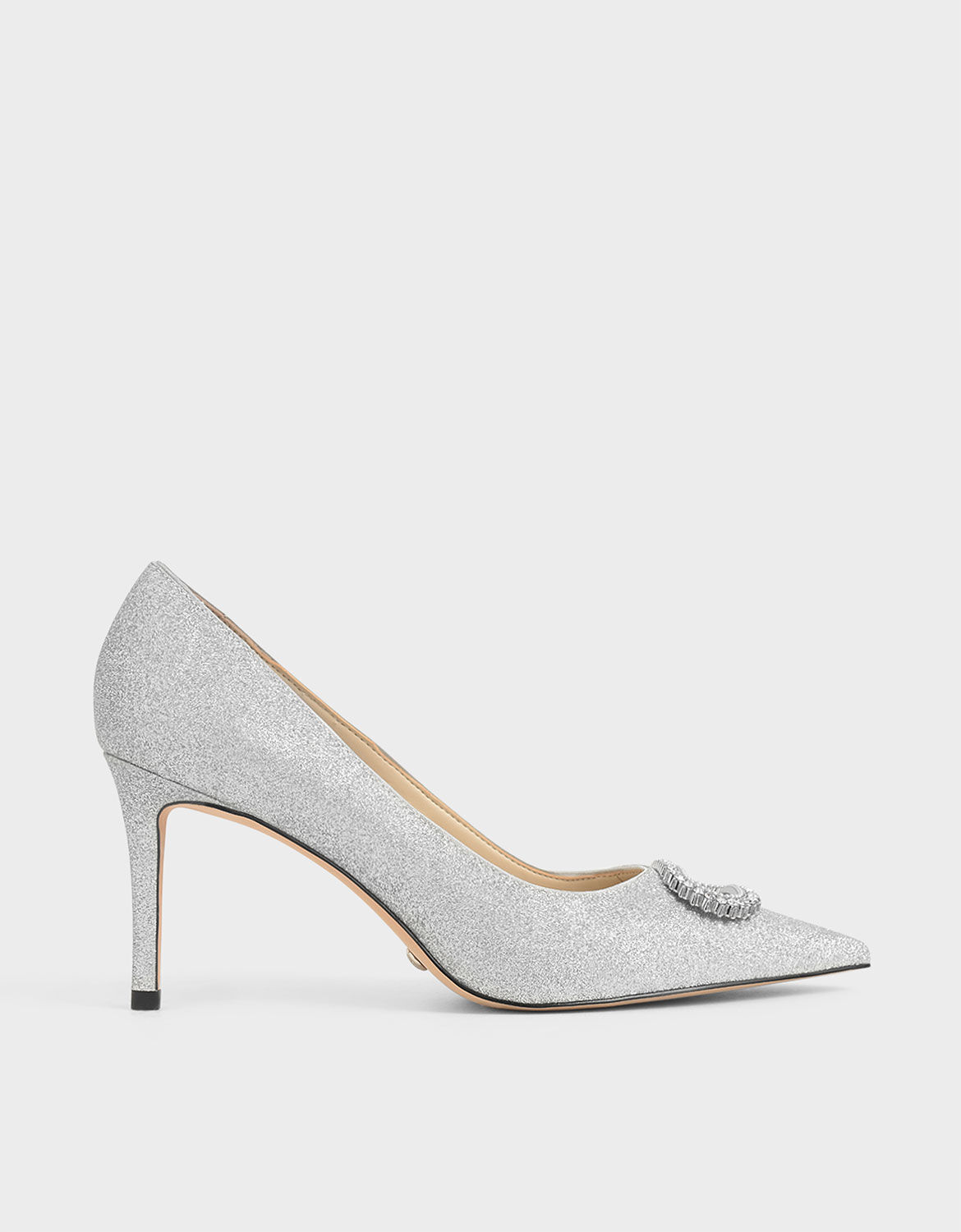 wedding shoes silver heels