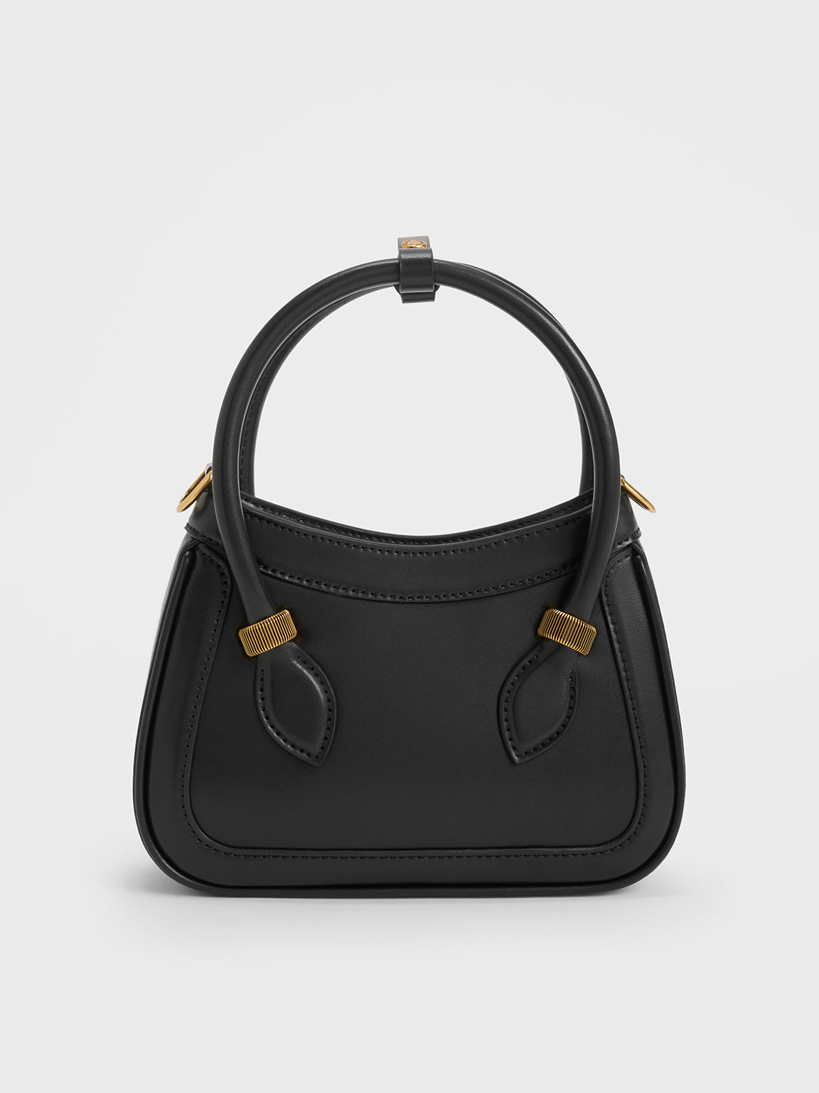 Bonnie Curved Tote Bag, Black, hi-res