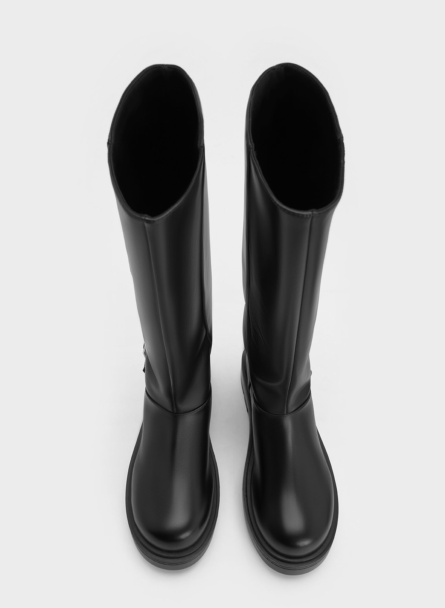 Botas plegables Davis con hebilla, Negro, hi-res