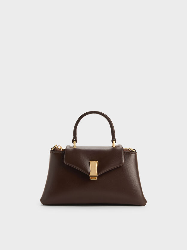 Micro Lilibet Top Handle Bag, Espresso Brown, hi-res