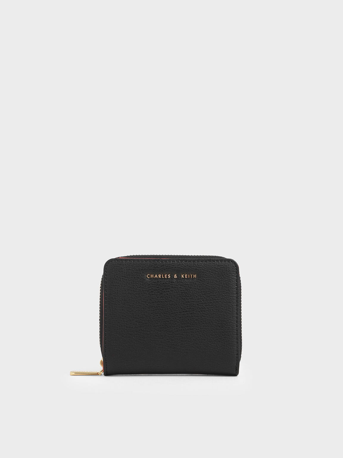 Black Small Zip Around Wallet Charles Keith Sg