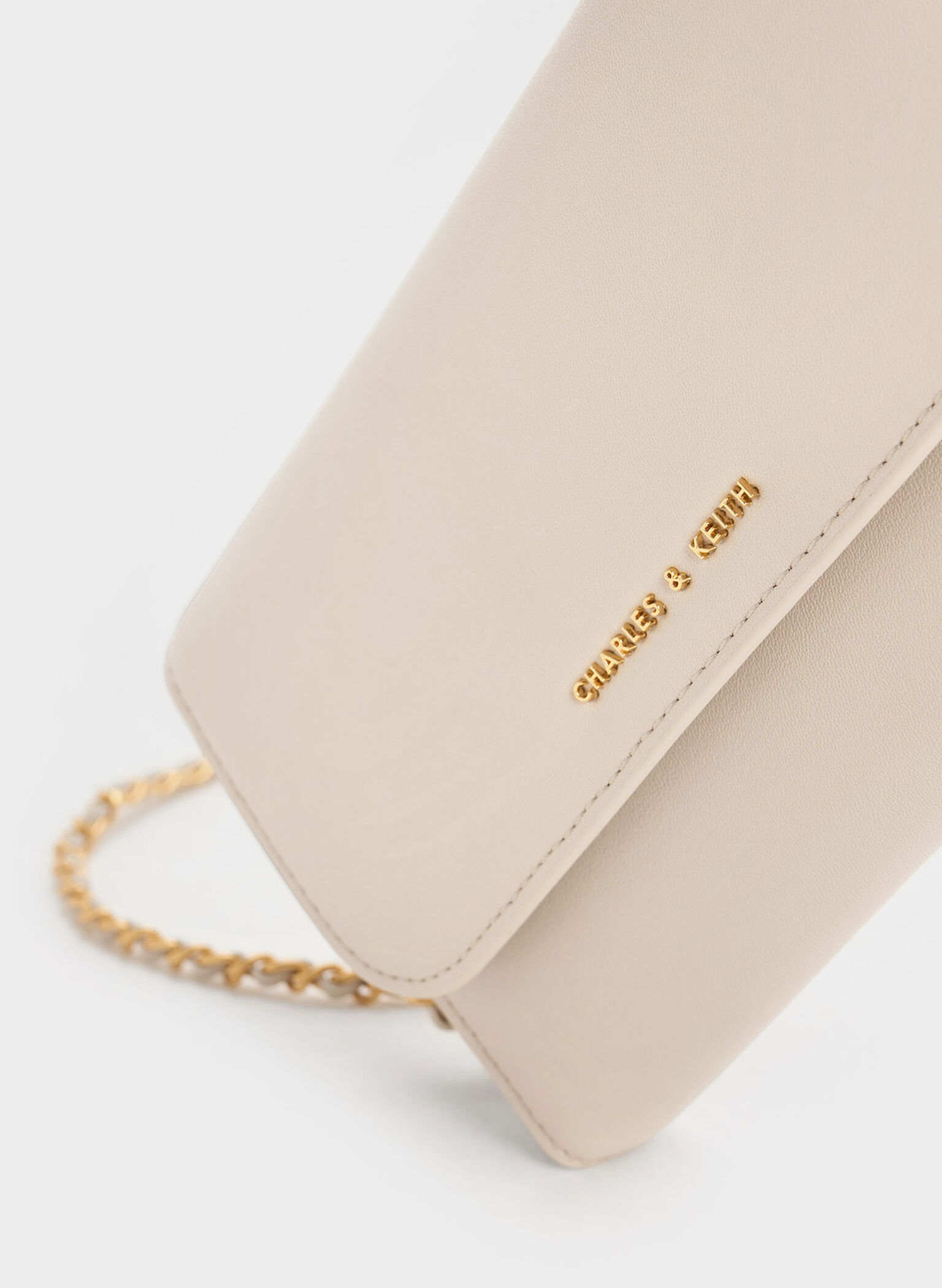 Octavia Front Flap Long Wallet, Ivory, hi-res