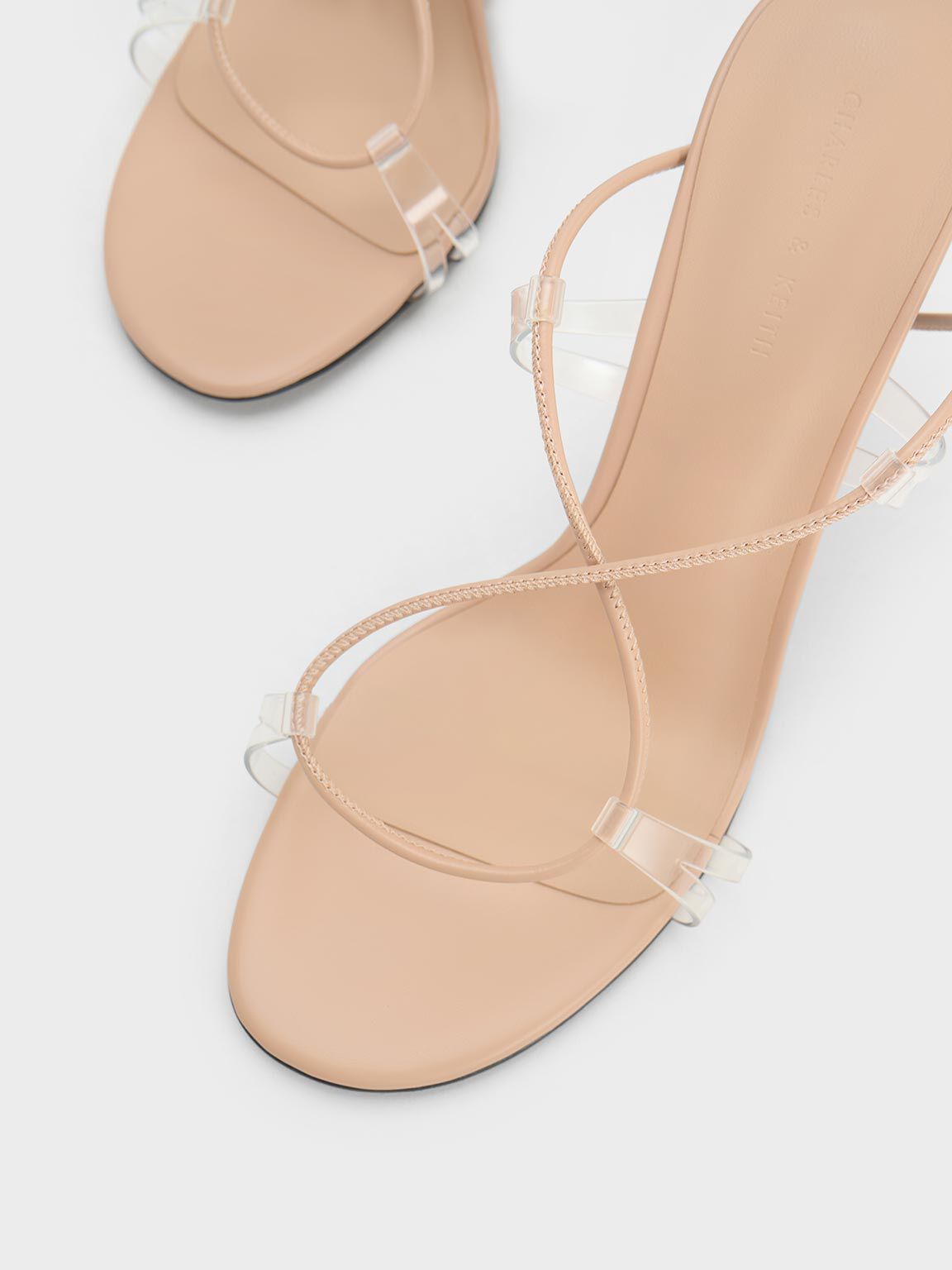 Nude cheap flat sandals