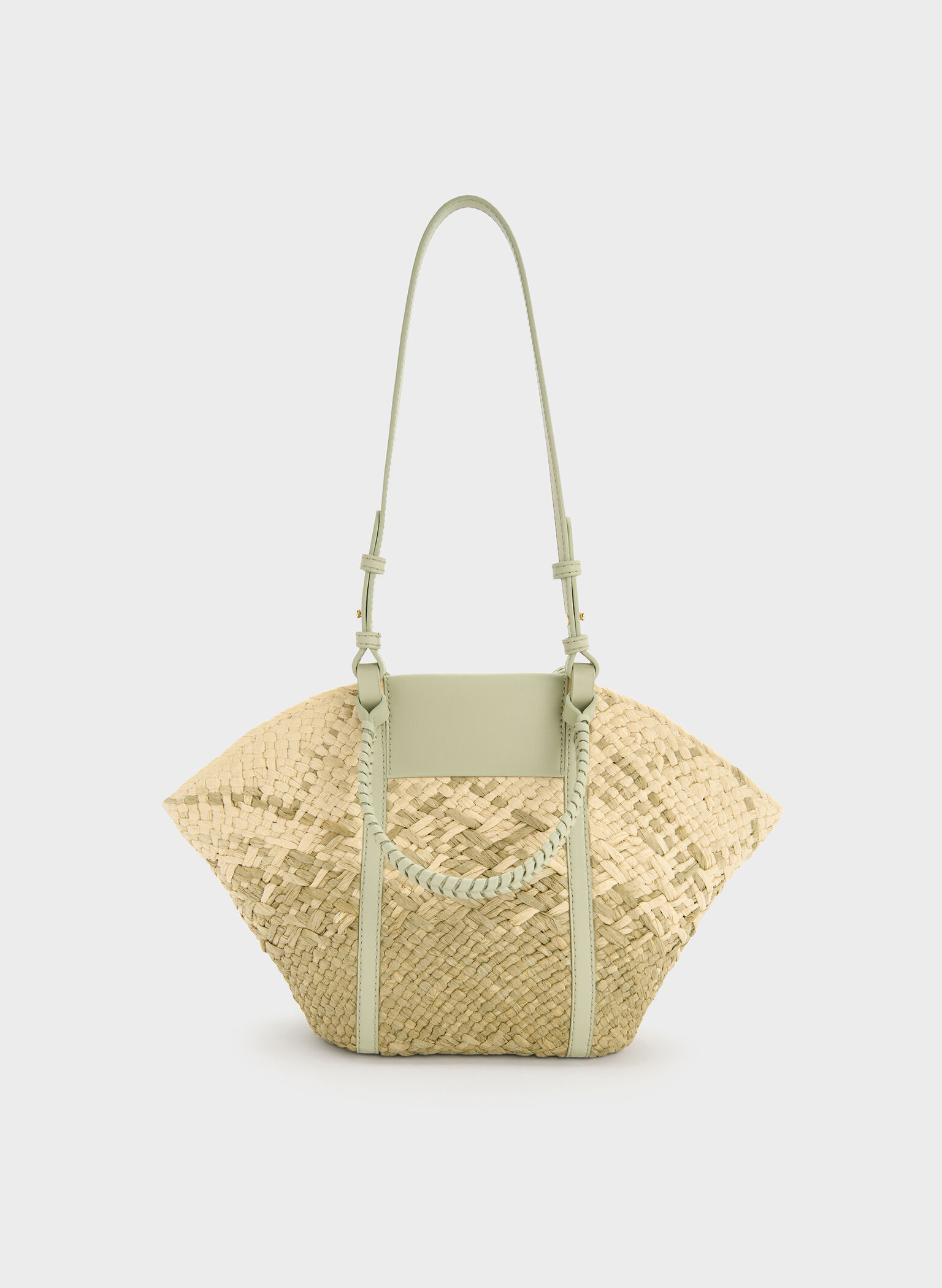 Shalia Raffia Basket Bag, Matcha Green, hi-res