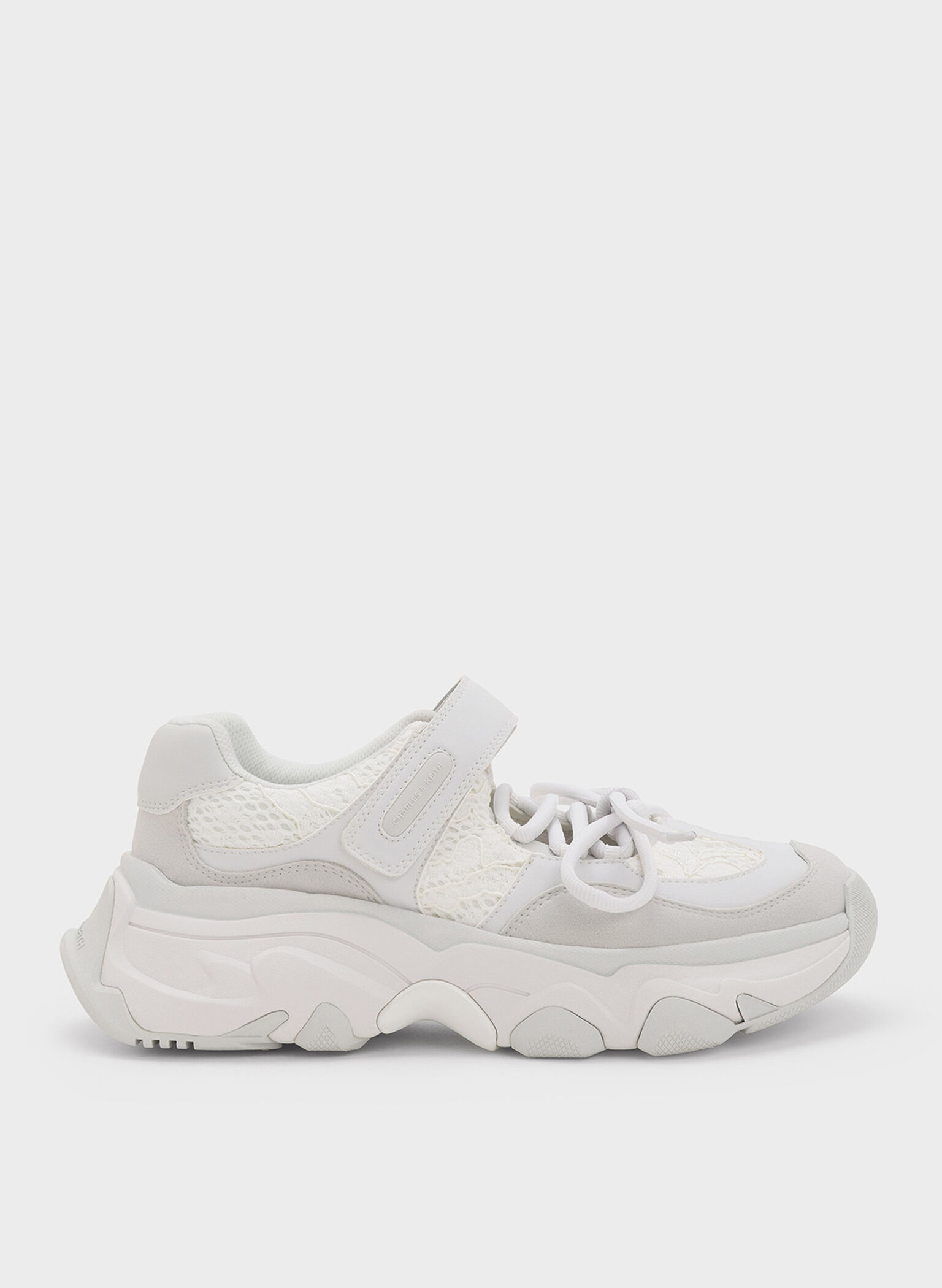 Zapatillas deportivas Mary Jane con cordones Gaskell, Blanco, hi-res