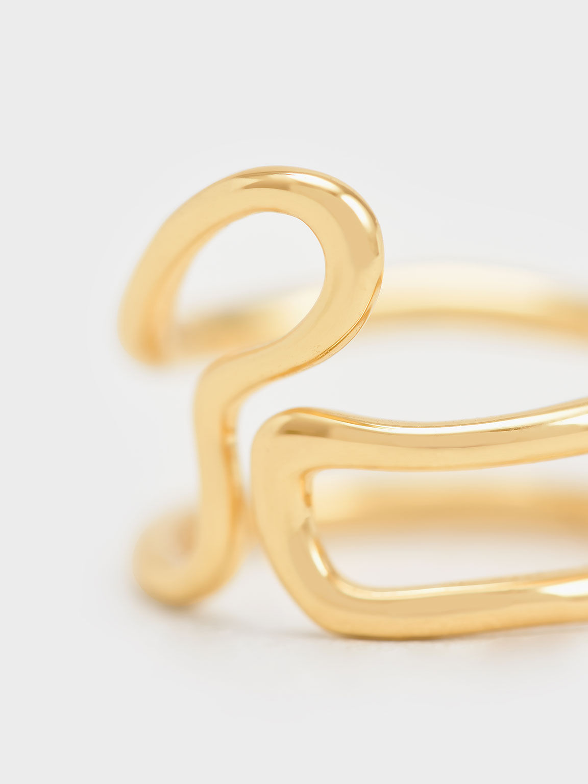 Sculptural Ring, Gold, hi-res