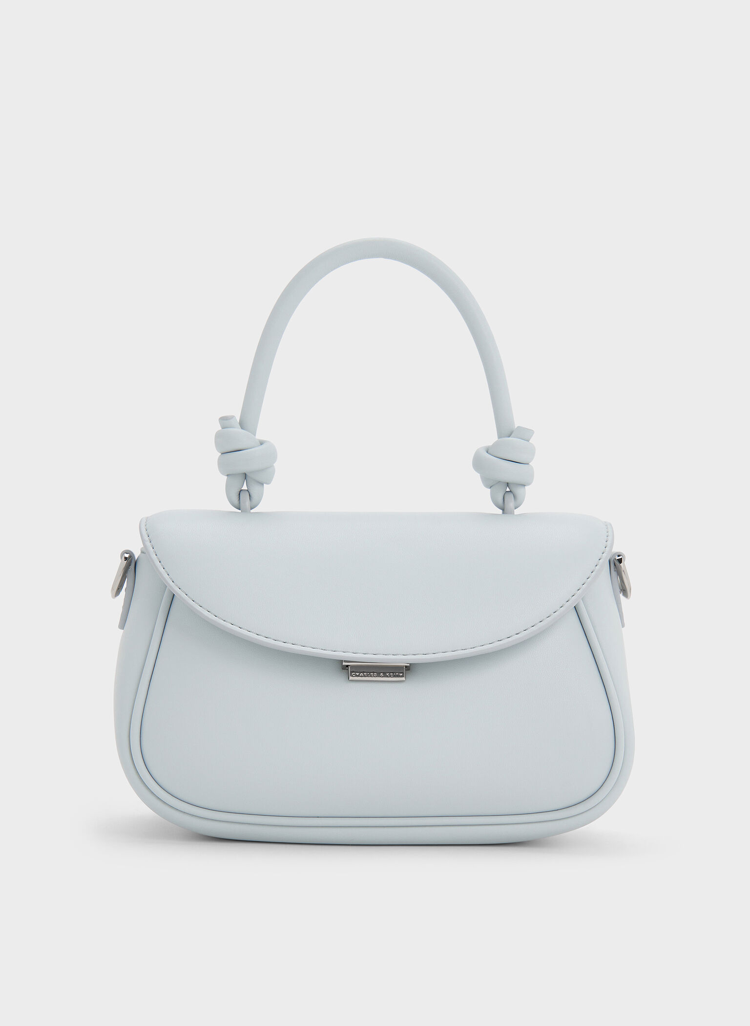 Sammie Knotted-Handle Front-Flap Bag, Sea Salt Blue, hi-res