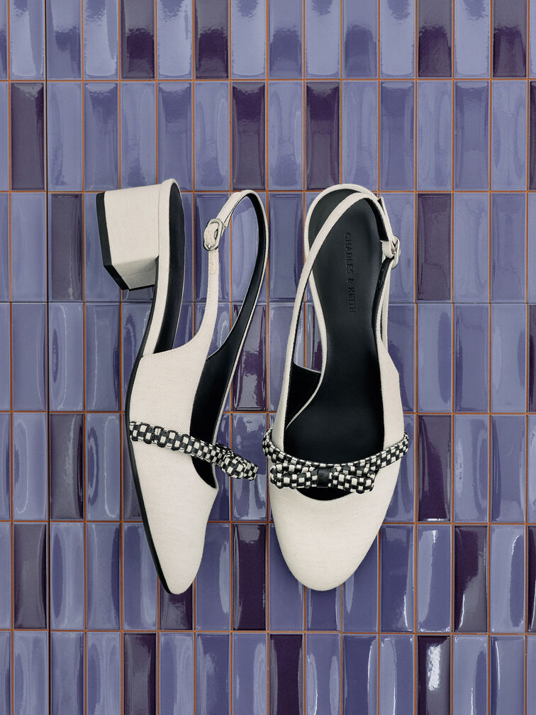 Scarpins Slingback Kaleen, Giz, hi-res