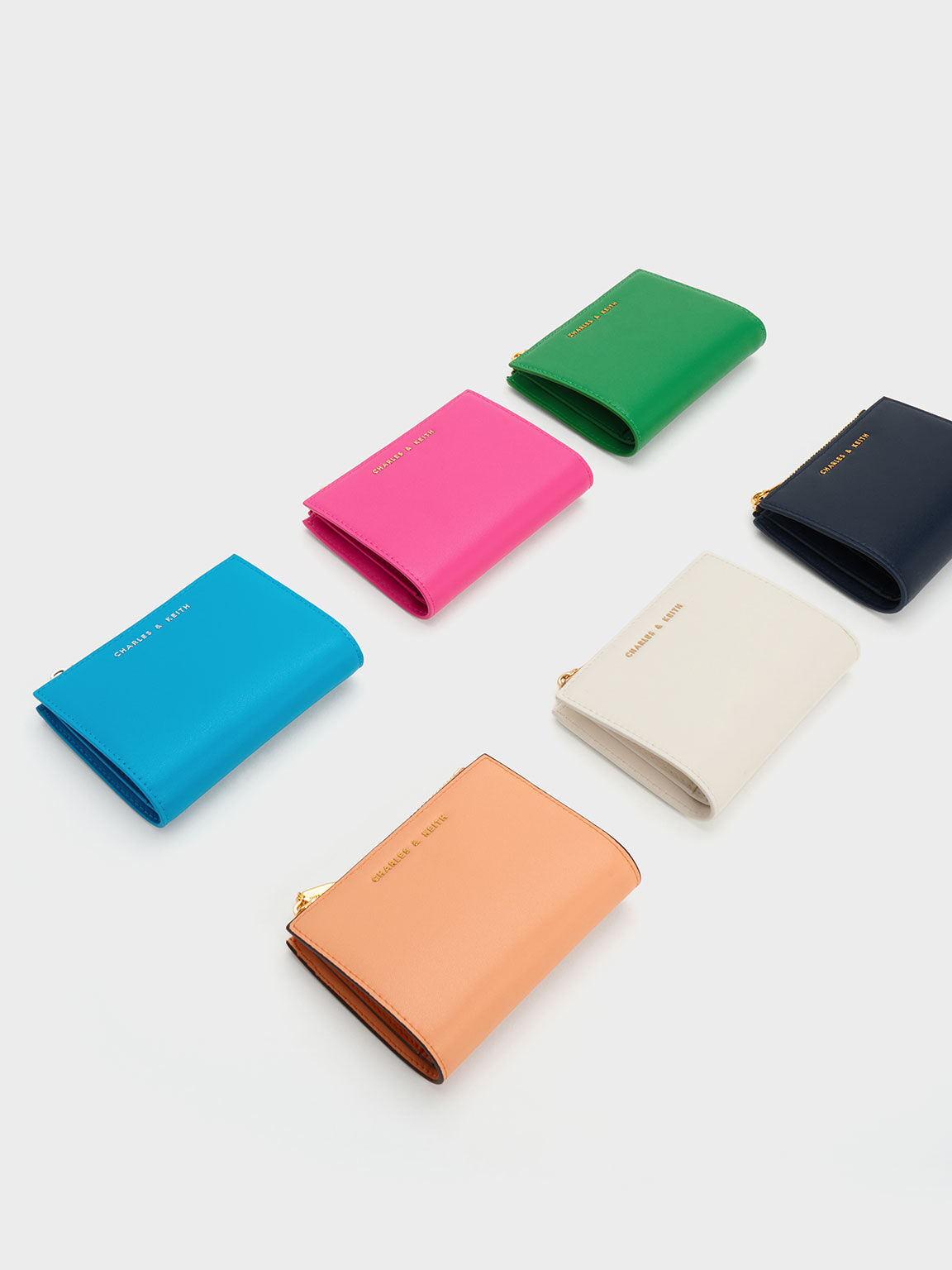 Cartera pequeña Harmonee con cremallera, Azul marino, hi-res