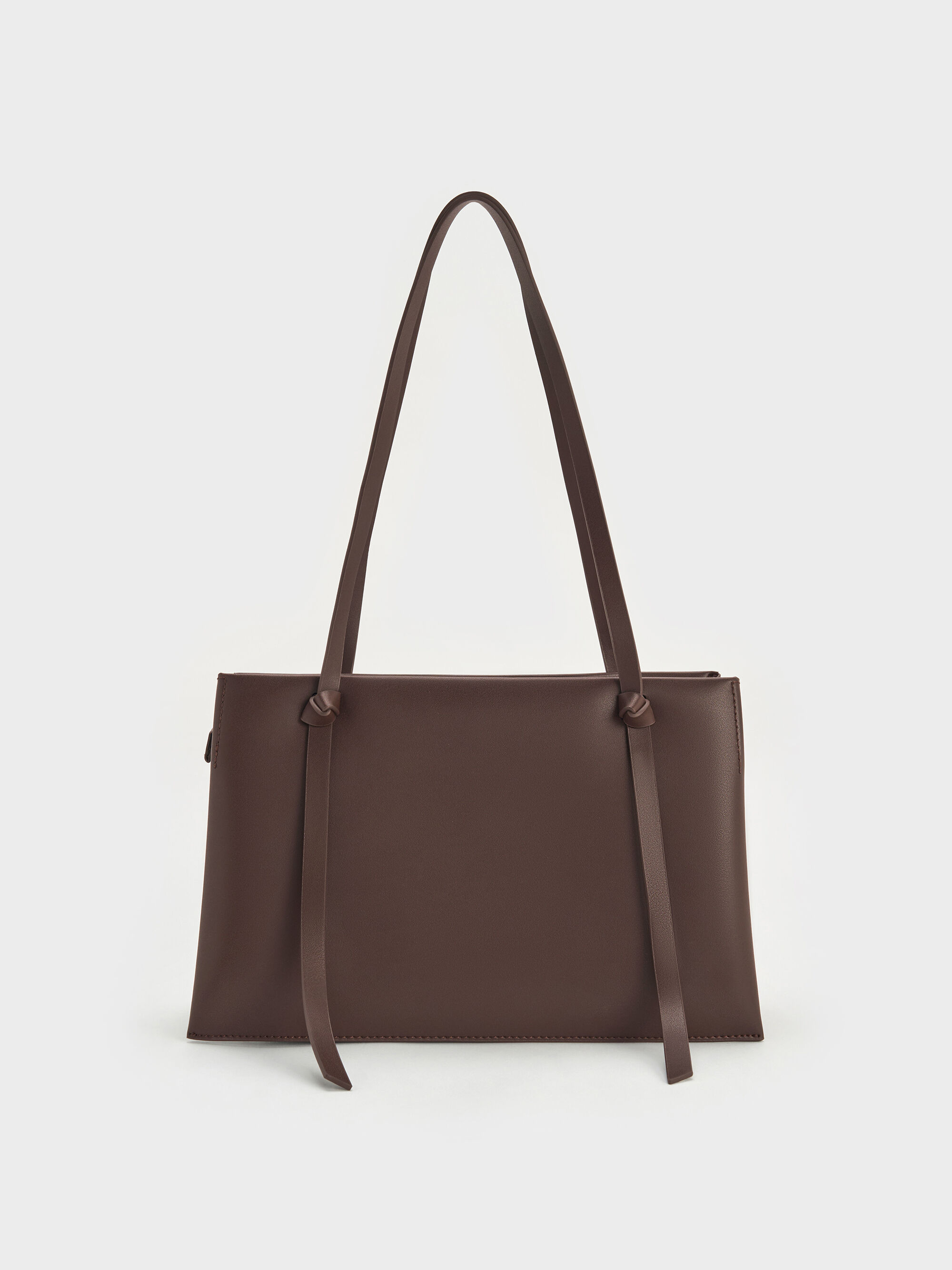Espresso Brown Midori Geometric Tote Bag - Espresso Brown - Bags