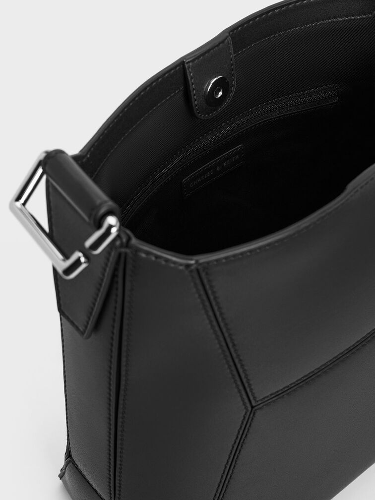 Nasrin Geometric Tote Bag, Noir, hi-res